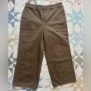 GAP Women’s Brown Wide Leg Capri Pants Sz 10